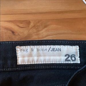 Rag & Bone high rise black skinny jeans. Size 26